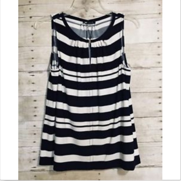 Tommy Hilfiger Tops - NWT Tommy Hilfiger Blouse Top S Navy/White Stripe